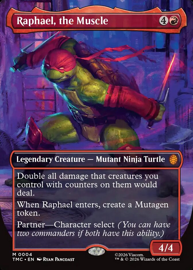 Raphael the Muscle 0004 Borderless 4 (Commander: Teenage Mutant Ninja Turtles)  | Good Games Modbury