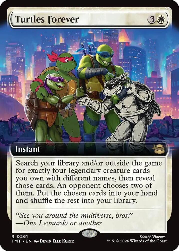 Turtles Forever 261/190 (Teenage Mutant Ninja Turtles)  - Extended Art | Good Games Modbury