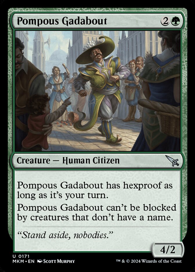 Pompous Gadabout 171/286 (Murders at Karlov Manor)  - Foil | Good Games Modbury