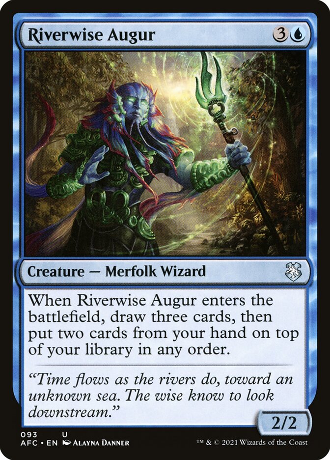 Riverwise Augur 93/62 (Commander: Adventures in the Forgotten Realms)  | Good Games Modbury