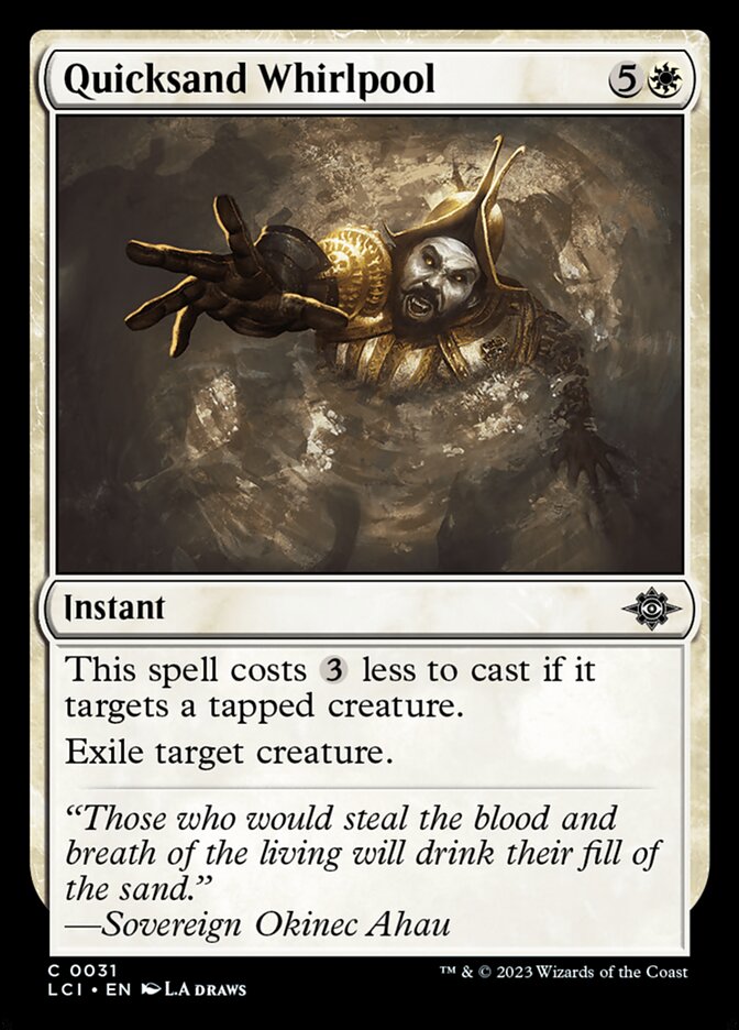 Quicksand Whirlpool 31/291 (The Lost Caverns of Ixalan)  - Foil | Good Games Modbury