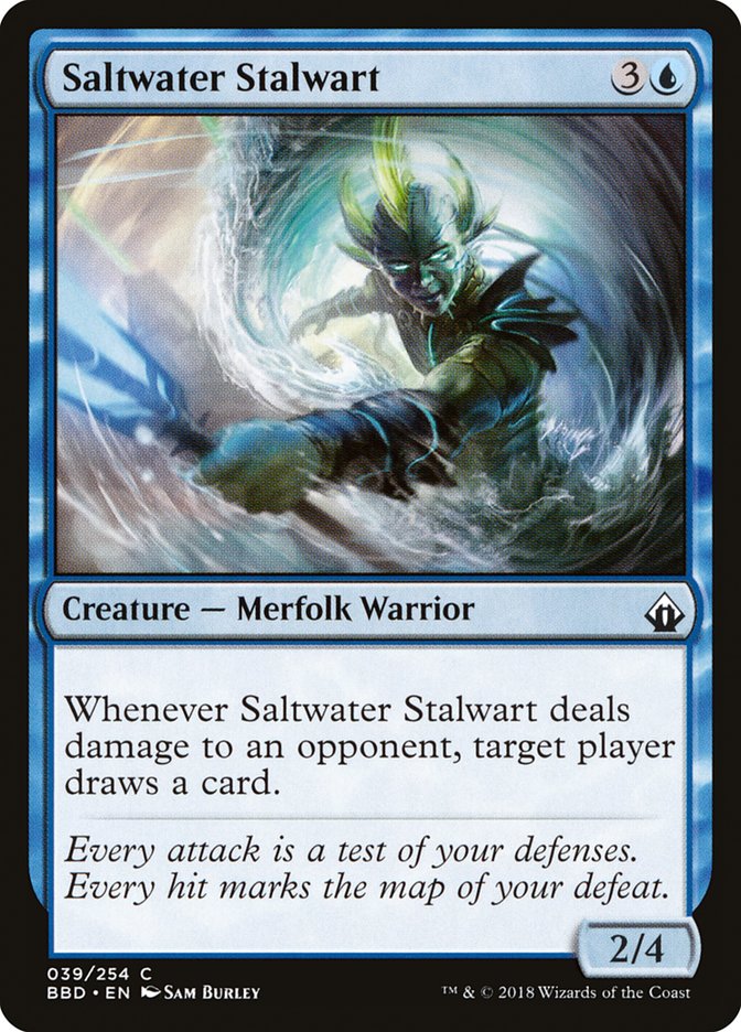 Saltwater Stalwart 39/254 (Battlebond)  - Foil | Good Games Modbury