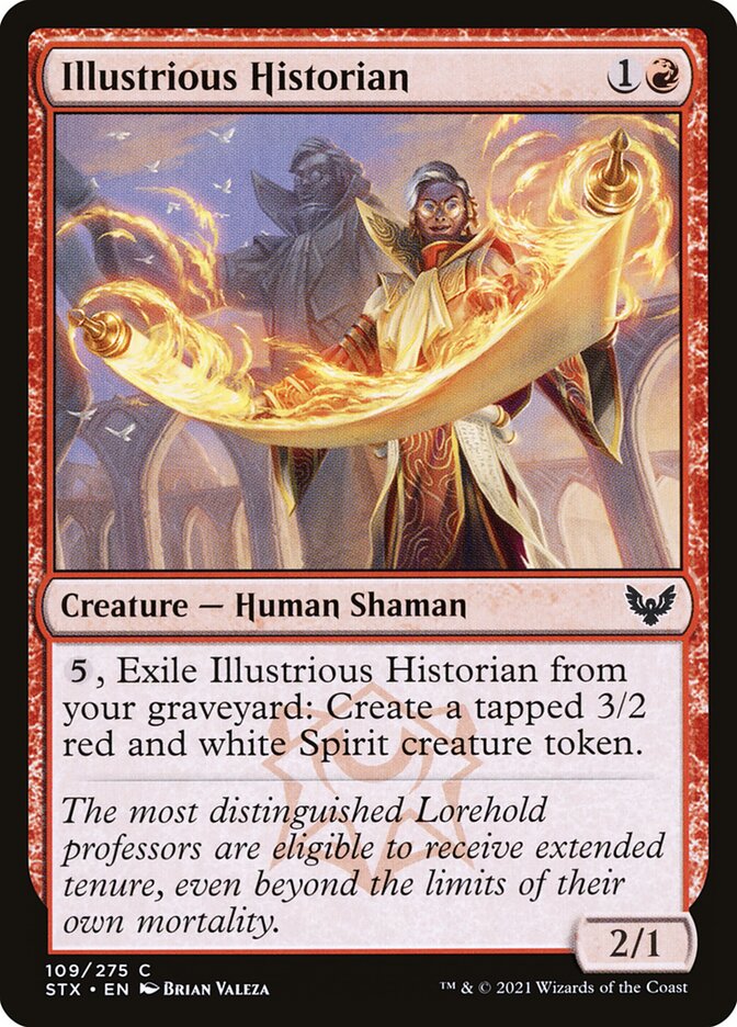 Illustrious Historian 109/275 (Strixhaven: School of Mages)  - Foil | Good Games Modbury