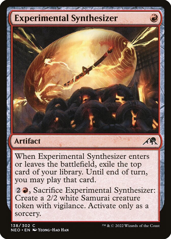Experimental Synthesizer 138/302 (Kamigawa: Neon Dynasty)  - Foil | Good Games Modbury