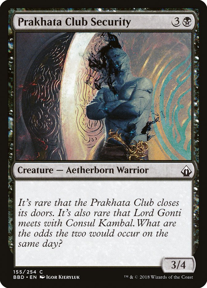 Prakhata Club Security 155/254 (Battlebond)  - Foil | Good Games Modbury