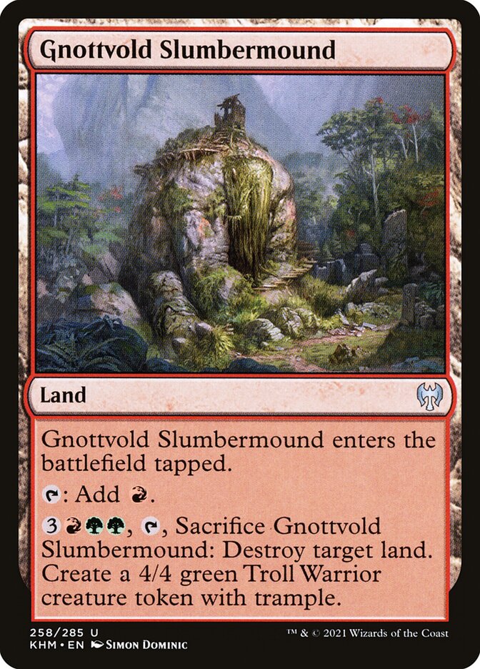 Gnottvold Slumbermound 258/285 (Kaldheim)  | Good Games Modbury