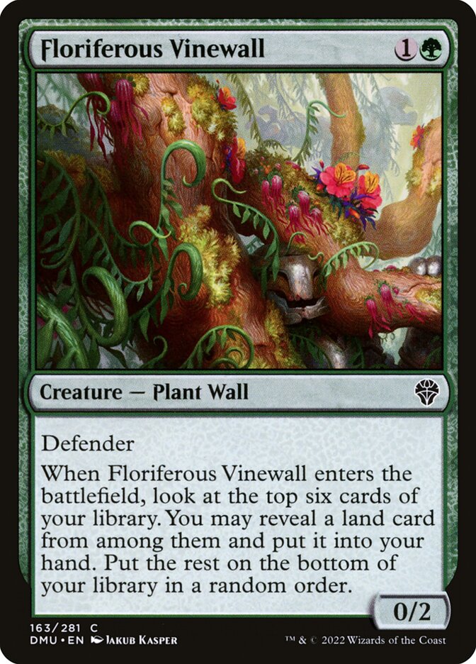 Floriferous Vinewall 163/281 (Dominaria United)  | Good Games Modbury