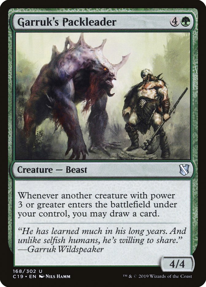 Garruk's Packleader 168/302 (Commander 2019)  | Good Games Modbury