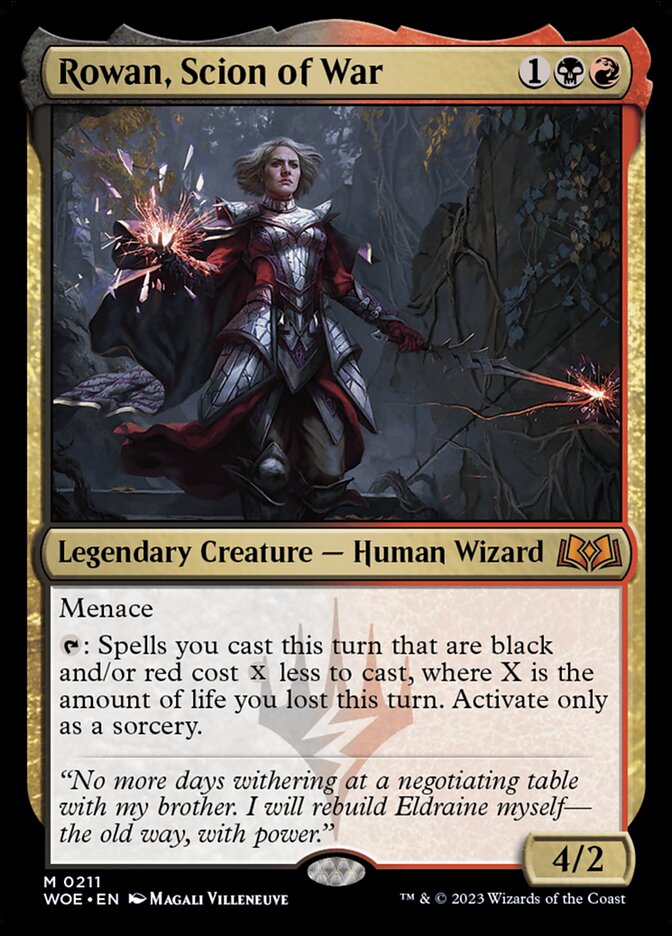 Rowan, Scion of War 211/276 (Wilds of Eldraine)  | Good Games Modbury