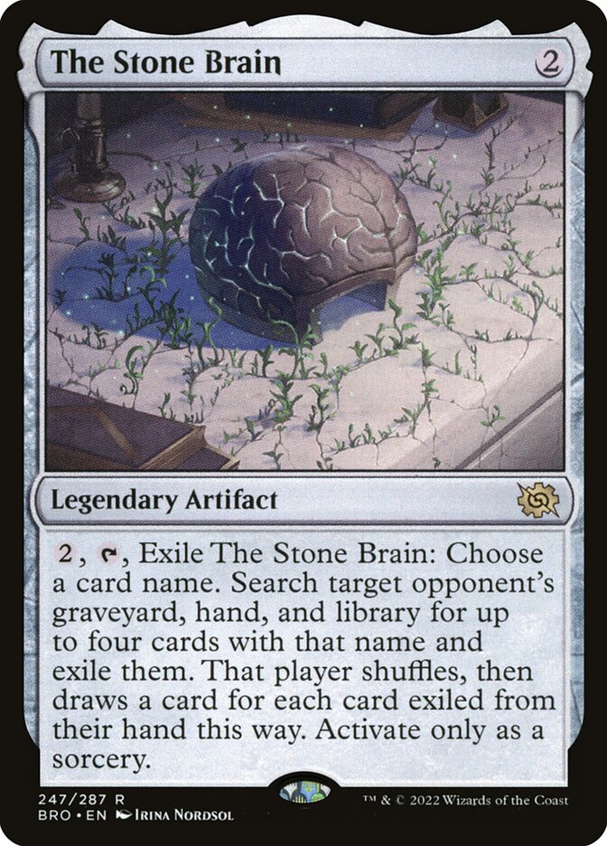 The Stone Brain 247/287 (The Brothers' War)  - Foil | Good Games Modbury