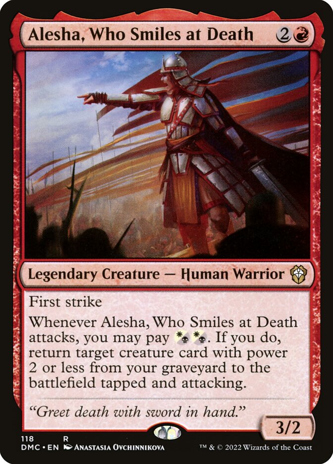 Alesha, Who Smiles at Death 118/50 (Commander: Dominaria United)  | Good Games Modbury