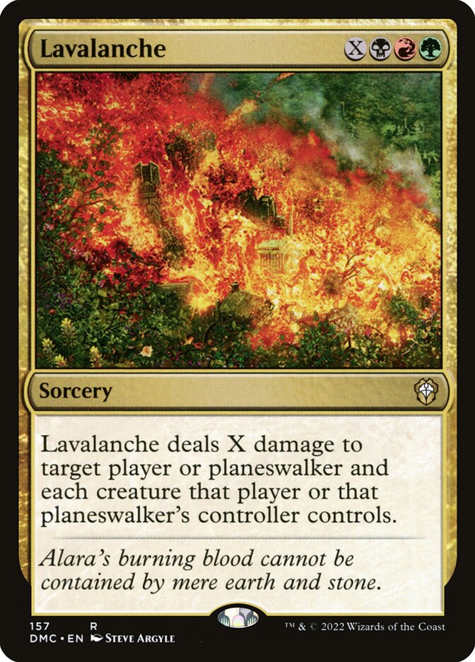 Lavalanche 157/50 (Commander: Dominaria United)  | Good Games Modbury
