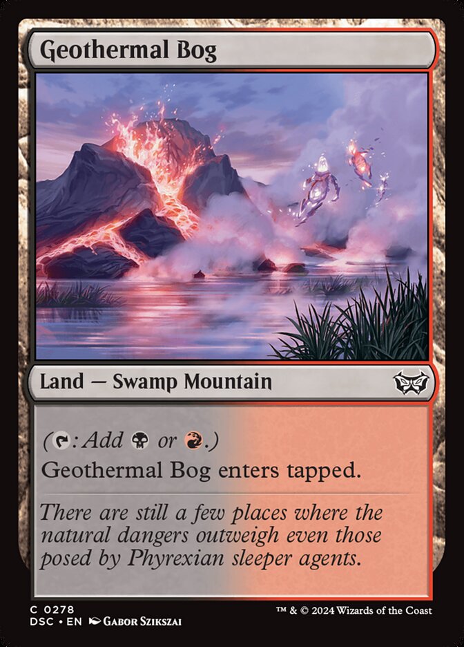 Geothermal Bog 278/40 (Commander: Duskmourn: House of Horror)  | Good Games Modbury