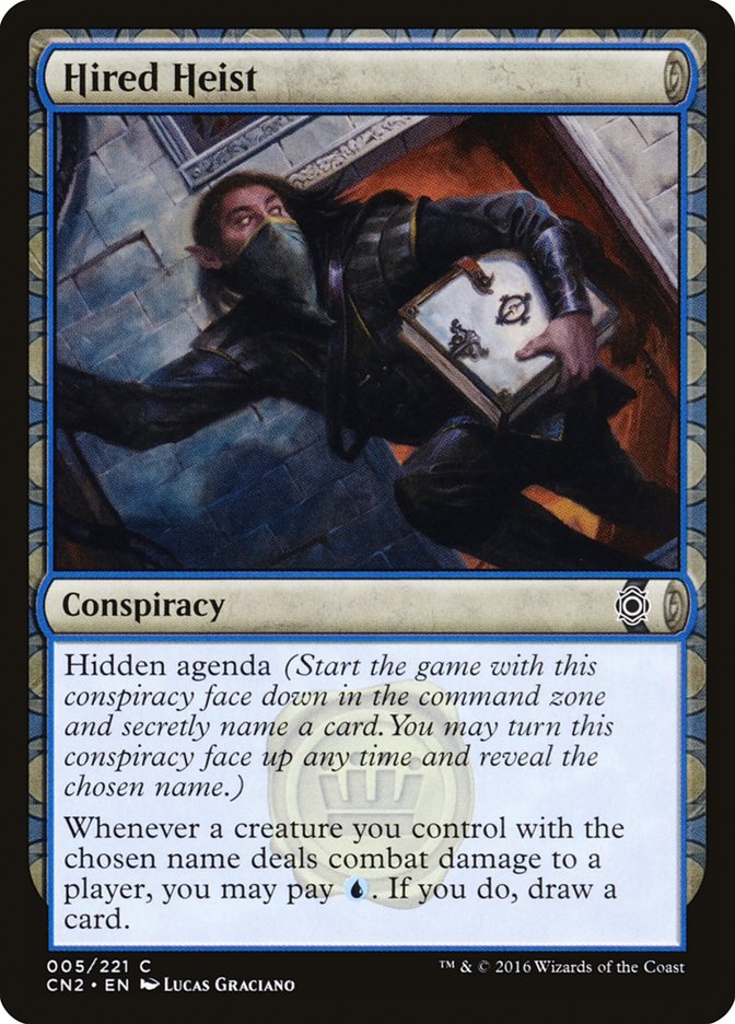 Hired Heist 5/221 (Conspiracy: Take the Crown)  - Foil | Good Games Modbury