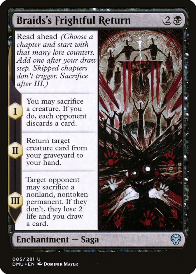 Braids's Frightful Return 85/281 (Dominaria United)  - Foil | Good Games Modbury
