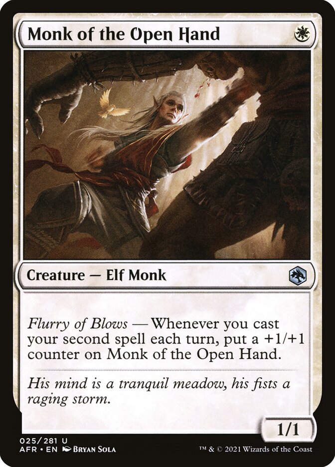 Monk of the Open Hand 25/281 (Adventures in the Forgotten Realms)  - Foil | Good Games Modbury