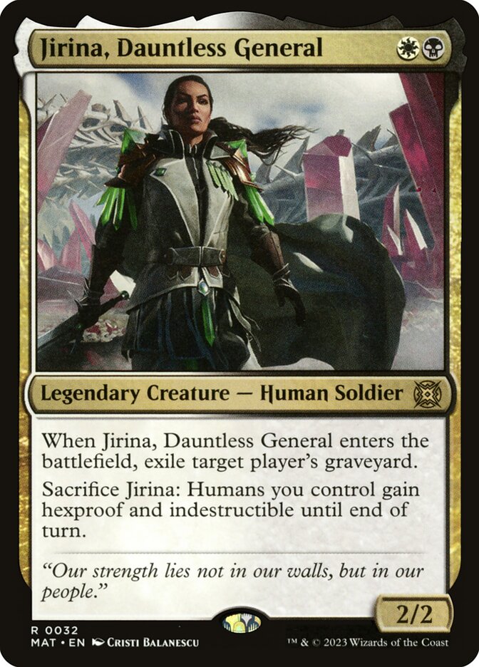 Jirina, Dauntless General 32 (March of the Machine: The Aftermath)  - Foil | Good Games Modbury