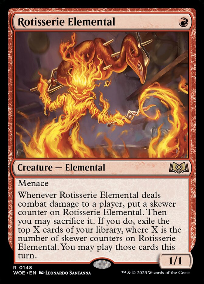 Rotisserie Elemental 148/276 (Wilds of Eldraine)  - Foil | Good Games Modbury