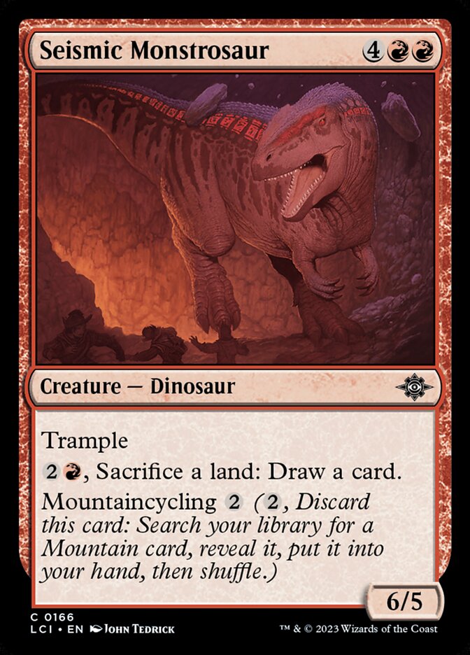 Seismic Monstrosaur 166/291 (The Lost Caverns of Ixalan)  | Good Games Modbury