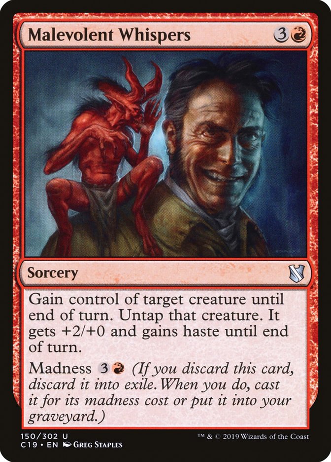 Malevolent Whispers 150/302 (Commander 2019)  | Good Games Modbury