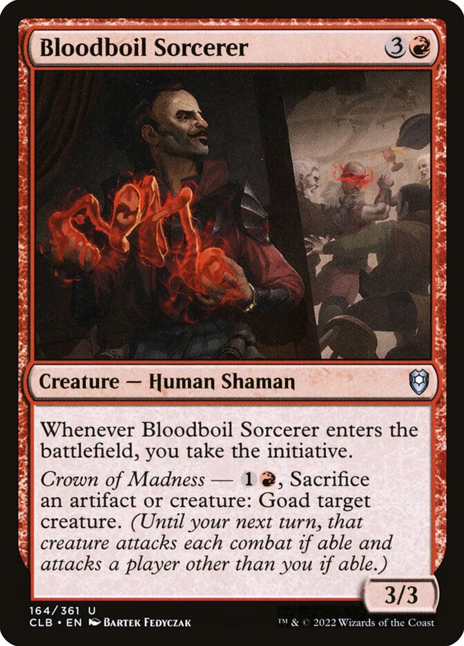 Bloodboil Sorcerer 164/361 (Commander Legends: Battle for Baldur's Gate)  | Good Games Modbury