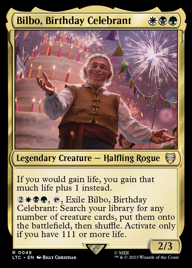 Bilbo, Birthday Celebrant 48 (Commander: The Lord of the Rings: Tales of Middle-earth)  | Good Games Modbury