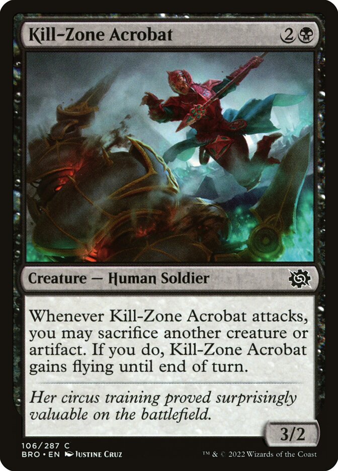 Kill-Zone Acrobat 106/287 (The Brothers' War)  - Foil | Good Games Modbury
