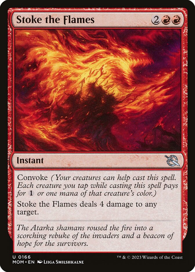 Stoke the Flames 166/291 (March of the Machine)  - Foil | Good Games Modbury