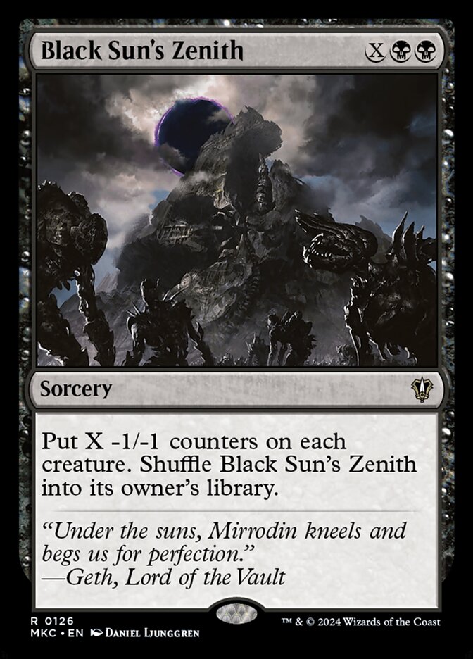 Black Sun's Zenith 126/311 (Commander: Murders at Karlov Manor)  | Good Games Modbury