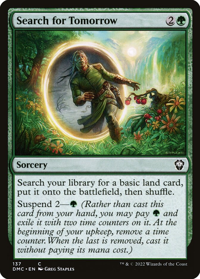 Search for Tomorrow 137/50 (Commander: Dominaria United)  | Good Games Modbury
