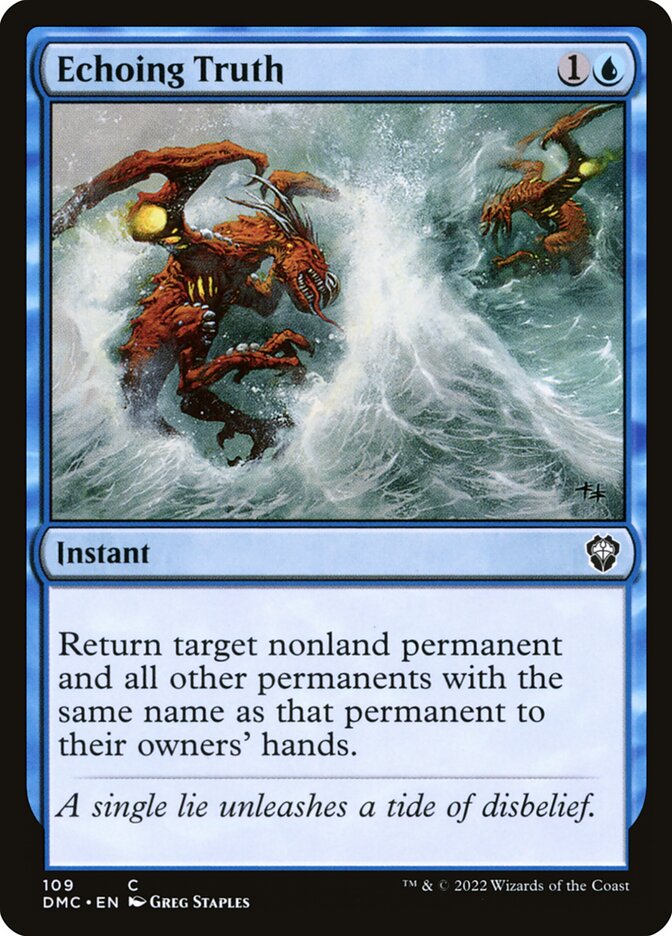 Echoing Truth 109/50 (Commander: Dominaria United)  | Good Games Modbury