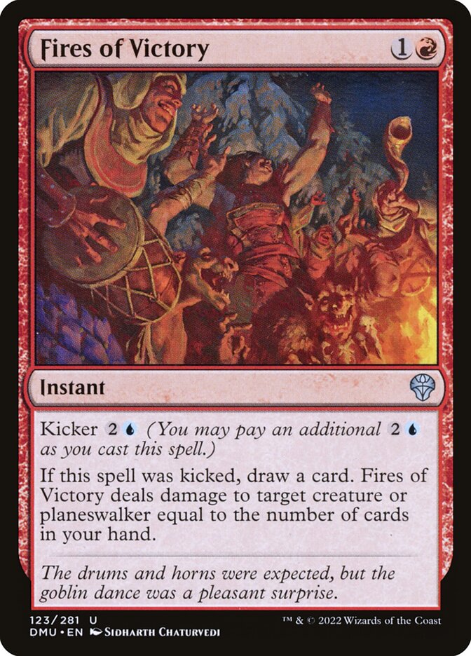 Fires of Victory 123/281 (Dominaria United)  - Foil | Good Games Modbury