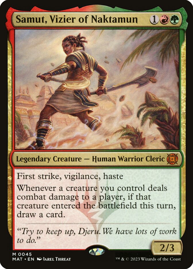 Samut, Vizier of Naktamun 45 (March of the Machine: The Aftermath)  - Foil | Good Games Modbury