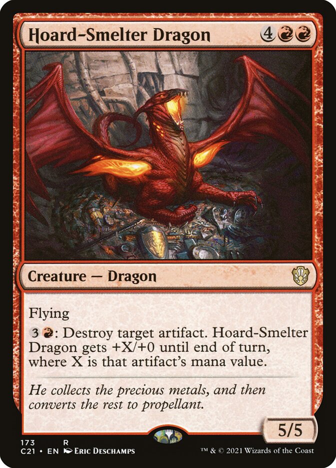 Hoard-Smelter Dragon 173/81 (Commander 2021)  | Good Games Modbury