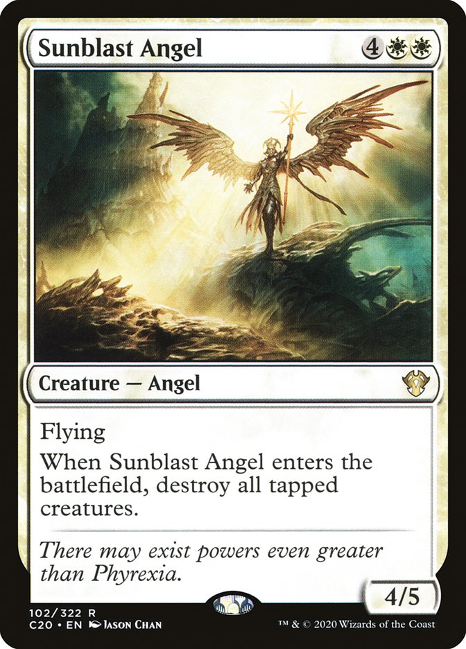 Sunblast Angel 102/322 (Commander 2020)  | Good Games Modbury