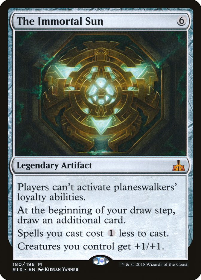 The Immortal Sun 180/196 (Rivals of Ixalan)  - Foil | Good Games Modbury