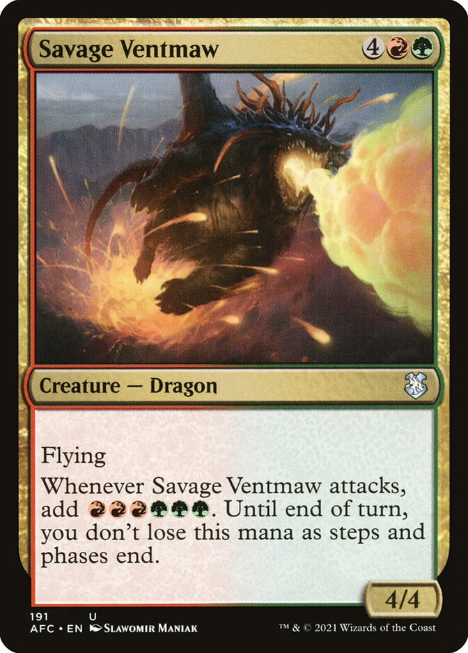 Savage Ventmaw 191 (Commander: Adventures in the Forgotten Realms)  | Good Games Modbury