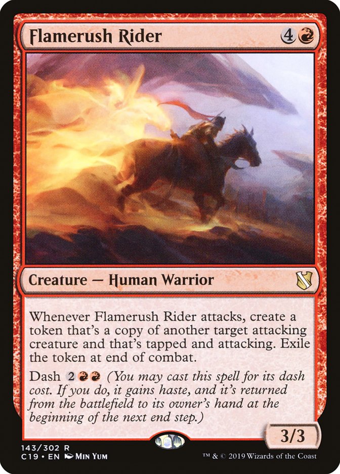 Flamerush Rider 143/302 (Commander 2019)  | Good Games Modbury