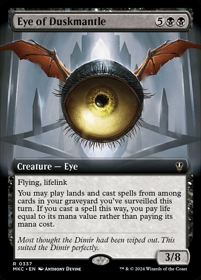 Eye of Duskmantle 337/311 (Commander: Murders at Karlov Manor)  - Extended Art | Good Games Modbury