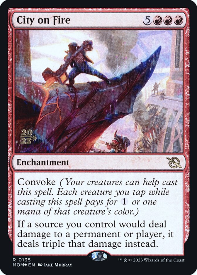 City on Fire 135s/162 (Prerelease Cards)  - Foil | Good Games Modbury