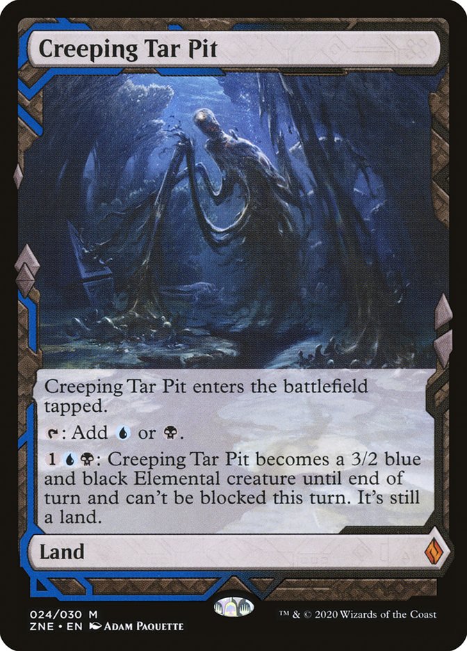 Creeping Tar Pit 24/30 (Zendikar Rising Expeditions)  - Foil | Good Games Modbury