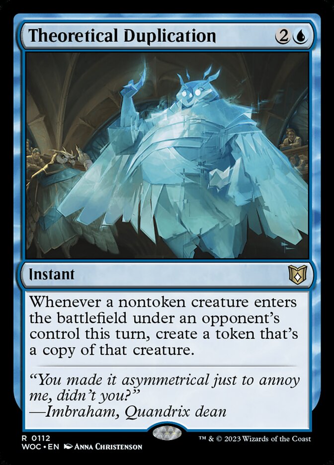 Theoretical Duplication 112/173 (Commander: Wilds of Eldraine)  | Good Games Modbury