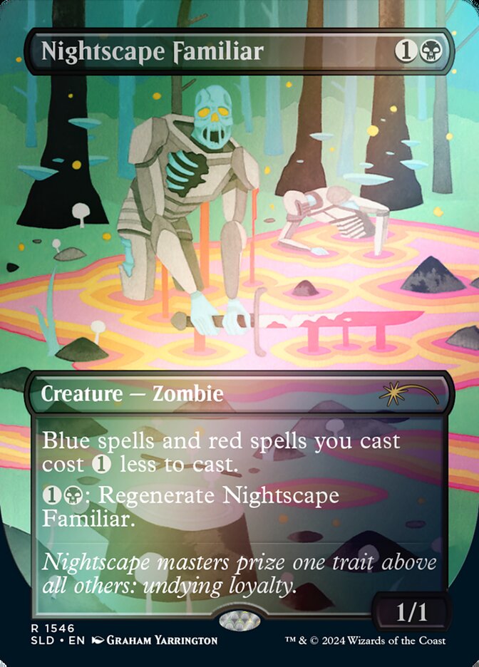 Nightscape Familiar 1546 (Secret Lair Drop Series)  - Borderless Rainbow Foil | Good Games Modbury