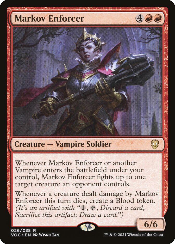 Markov Enforcer 26 (Commander: Innistrad: Crimson Vow)  | Good Games Modbury