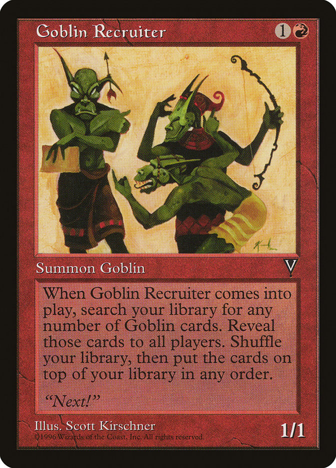 Goblin Recruiter 80/167 (Visions)  | Good Games Modbury