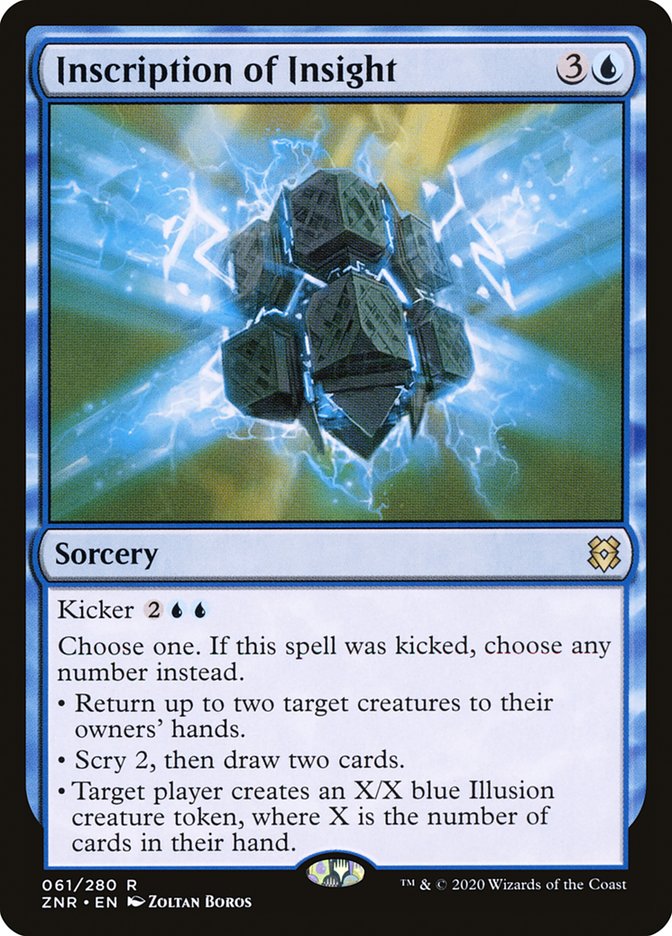 Inscription of Insight 61/280 (Zendikar Rising)  - Foil | Good Games Modbury