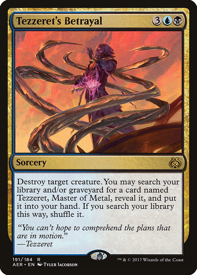 Tezzeret's Betrayal 191/184 (Aether Revolt)  | Good Games Modbury