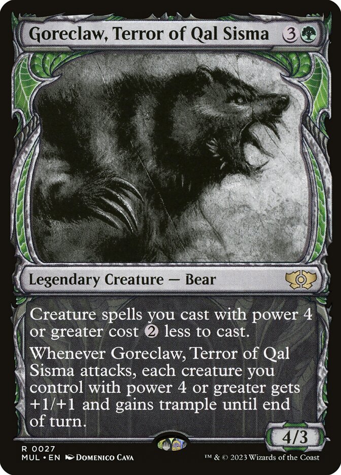 Goreclaw, Terror of Qal Sisma 27 (March of the Machine: Multiverse Legends)  - Showcase Foil | Good Games Modbury