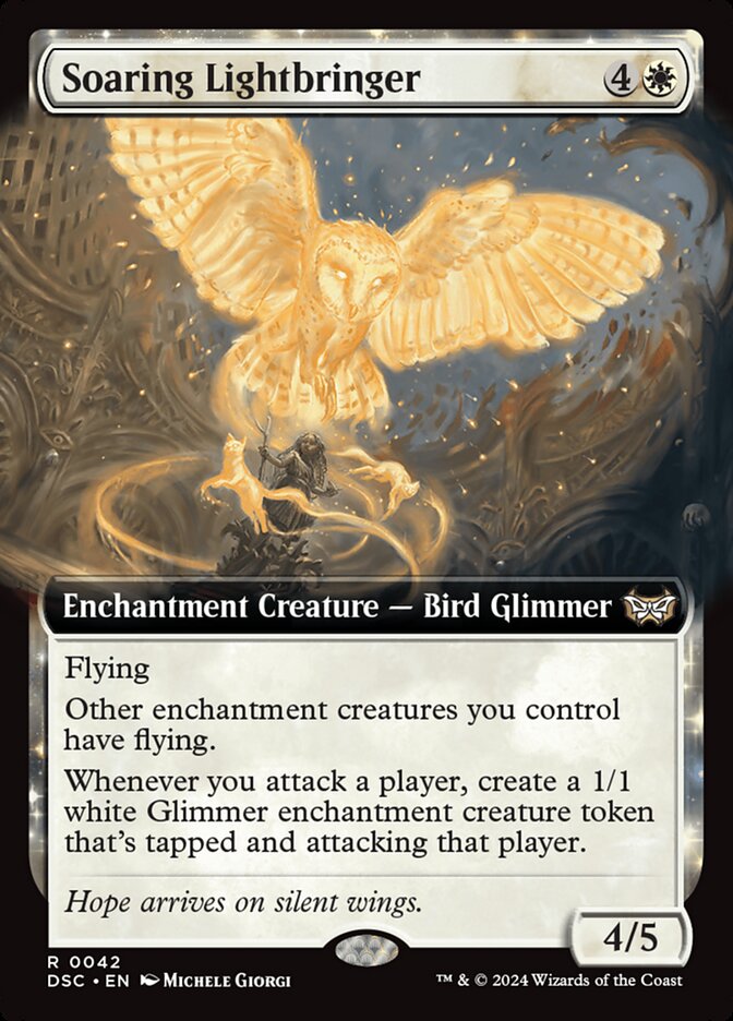 Soaring Lightbringer 42 (Commander: Duskmourn: House of Horror)  - Extended Art | Good Games Modbury