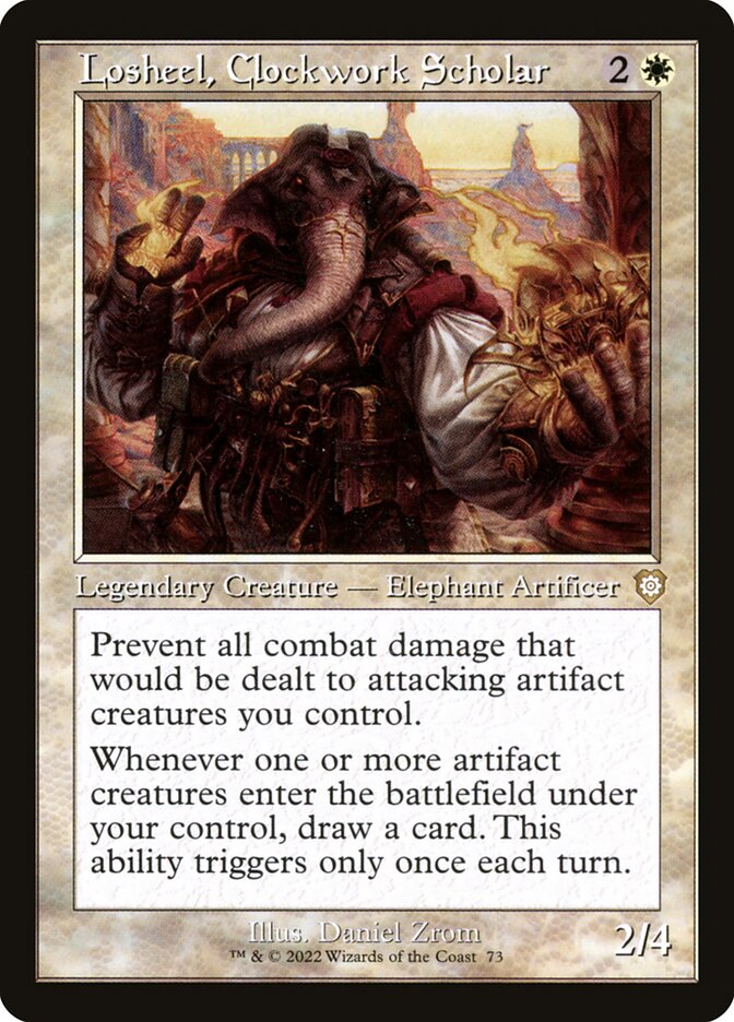 Losheel Clockwork Scholar Retro Frame 73 (Commander: The Brothers' War)  | Good Games Modbury
